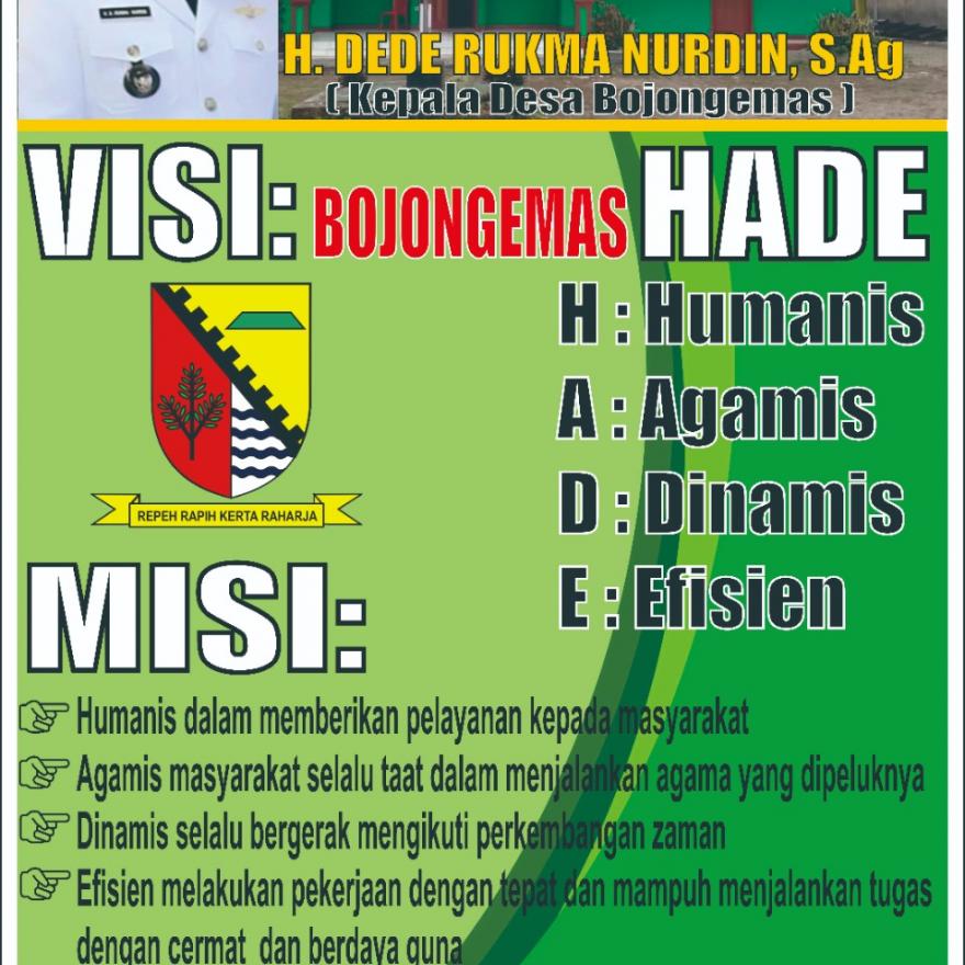 VISI MISI DESA BOJONGEMAS